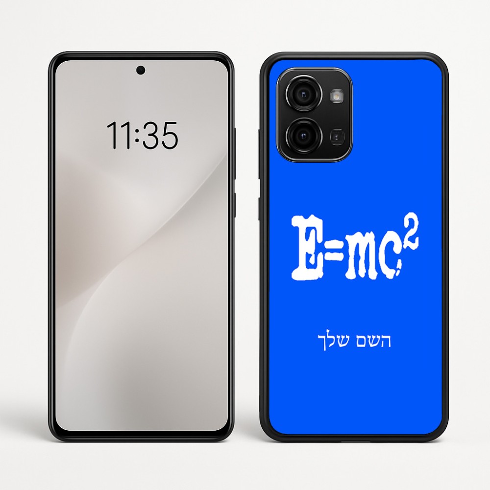 כיסוי בעיצוב אישי עם השם שלך לדגם - Motorola Edge 60 Fusion 5G בעיצוב נוסחת אלברט איינשטיין