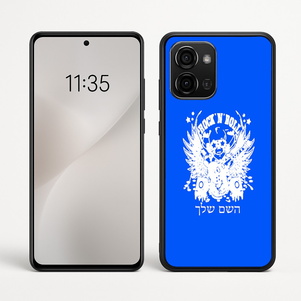 כיסוי בעיצוב אישי עם השם שלך לדגם - Motorola Edge 60 Fusion 5G בעיצוב רוקנרול