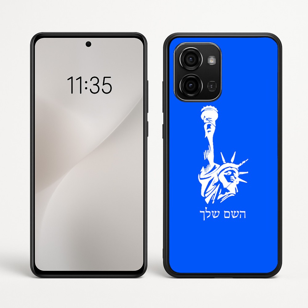כיסוי בעיצוב אישי עם השם שלך לדגם - Motorola Edge 60 Fusion 5G בעיצוב פסל החירות