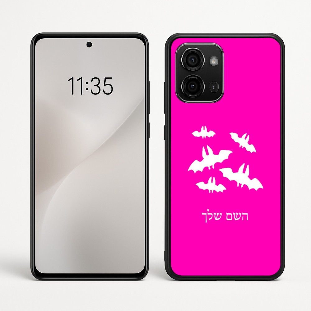 כיסוי בעיצוב אישי עם השם שלך לדגם - Motorola Edge 60 Fusion 5G בעיצוב עטלפים