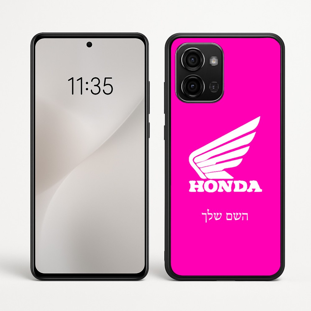 כיסוי בעיצוב אישי עם השם שלך לדגם - Motorola Edge 60 Fusion 5G בעיצוב הונדה