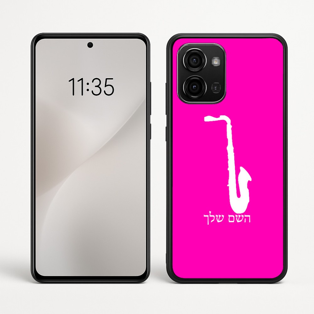 כיסוי בעיצוב אישי עם השם שלך לדגם - Motorola Edge 60 Fusion 5G בעיצוב סקסופון