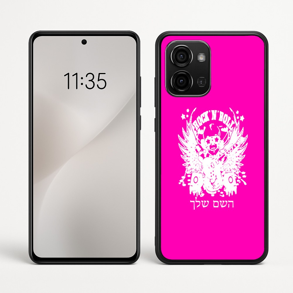 כיסוי בעיצוב אישי עם השם שלך לדגם - Motorola Edge 60 Fusion 5G בעיצוב רוקנרול