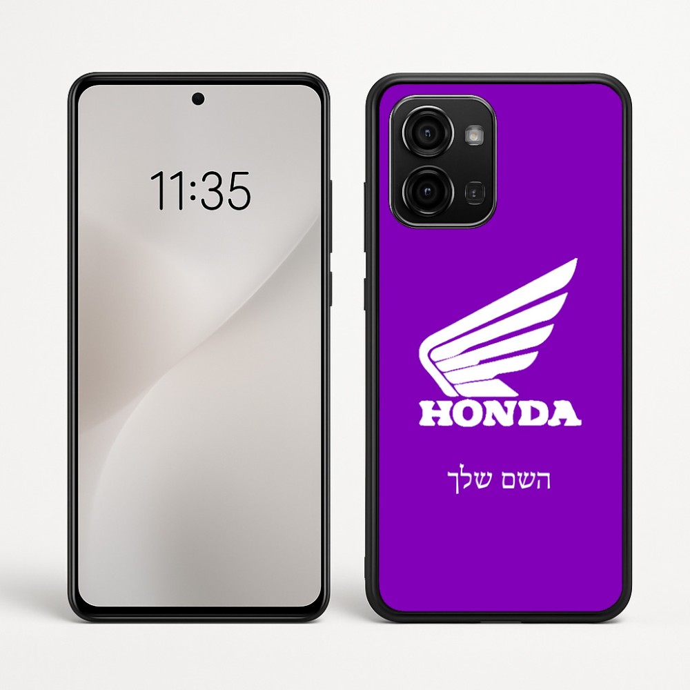 כיסוי בעיצוב אישי עם השם שלך לדגם - Motorola Edge 60 Fusion 5G בעיצוב הונדה