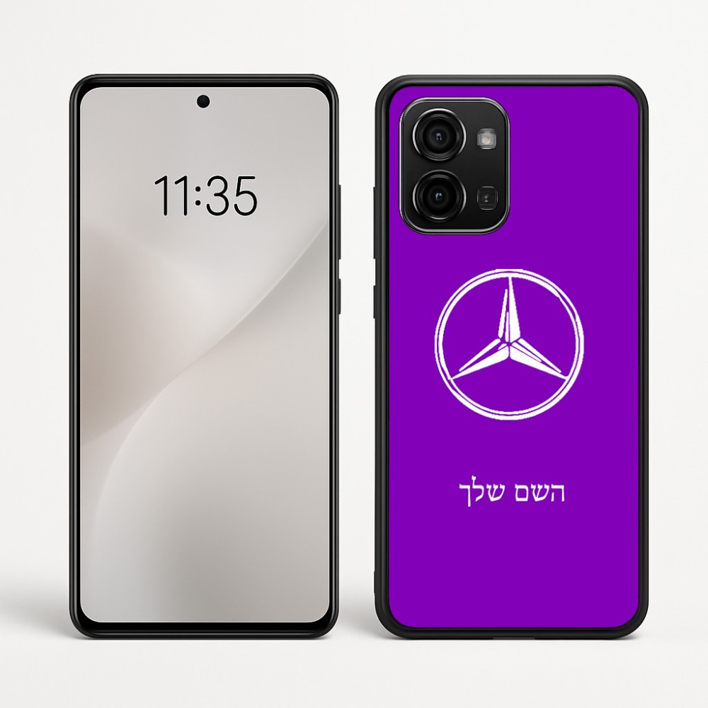 כיסוי בעיצוב אישי עם השם שלך לדגם - Motorola Edge 60 Fusion 5G בעיצוב מרצדס-בנץ
