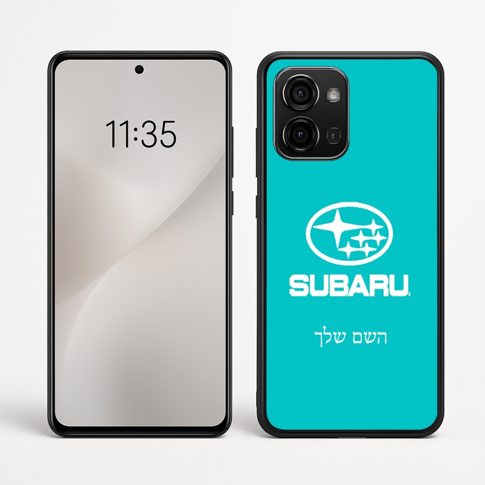 כיסוי בעיצוב אישי עם השם שלך לדגם - Motorola Edge 60 Fusion 5G בעיצוב סובארו