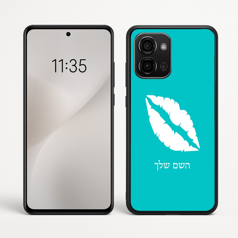 כיסוי בעיצוב אישי עם השם שלך לדגם - Motorola Edge 60 Fusion 5G בעיצוב שפתיים - נשיקה