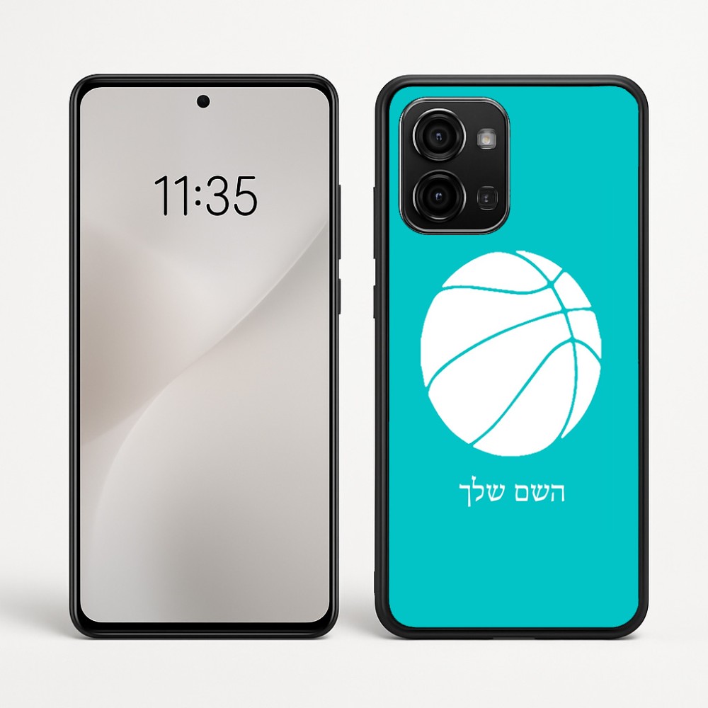 כיסוי בעיצוב אישי עם השם שלך לדגם - Motorola Edge 60 Fusion 5G בעיצוב כדורסל