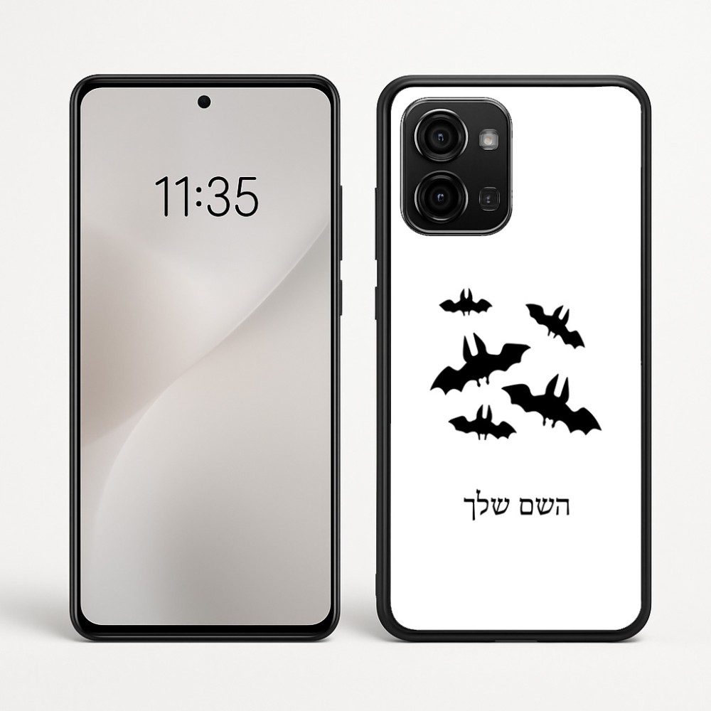 כיסוי בעיצוב אישי עם השם שלך לדגם - Motorola Edge 60 Fusion 5G בעיצוב עטלפים