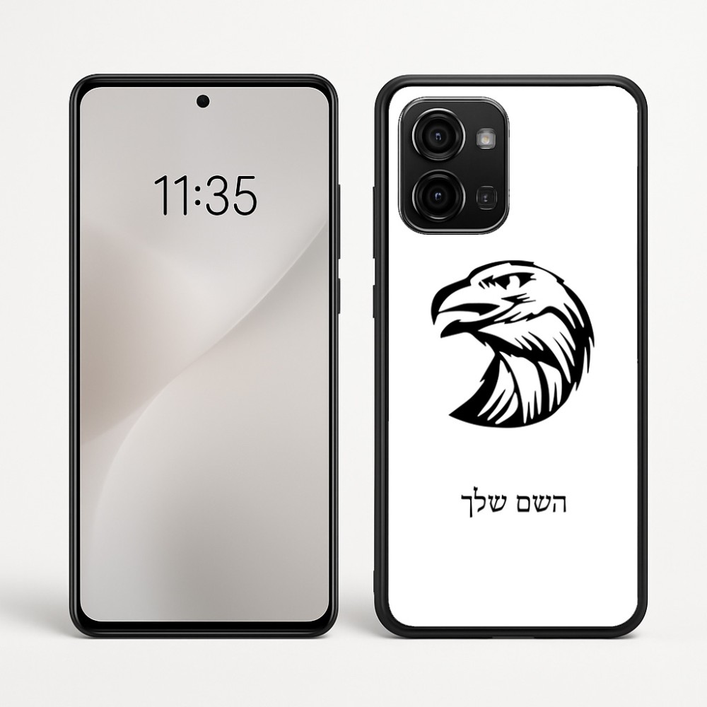 כיסוי בעיצוב אישי עם השם שלך לדגם - Motorola Edge 60 Fusion 5G בעיצוב ראש נשר