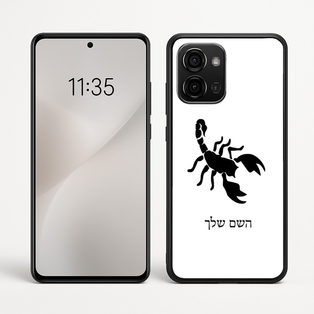 כיסוי בעיצוב אישי עם השם שלך לדגם - Motorola Edge 60 Fusion 5G בעיצוב עקרב
