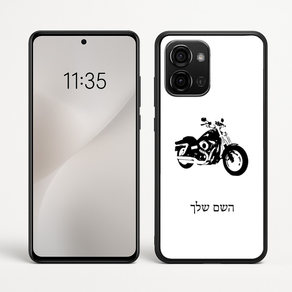 כיסוי בעיצוב אישי עם השם שלך לדגם - Motorola Edge 60 Fusion 5G בעיצוב הארלי-דיווידסון