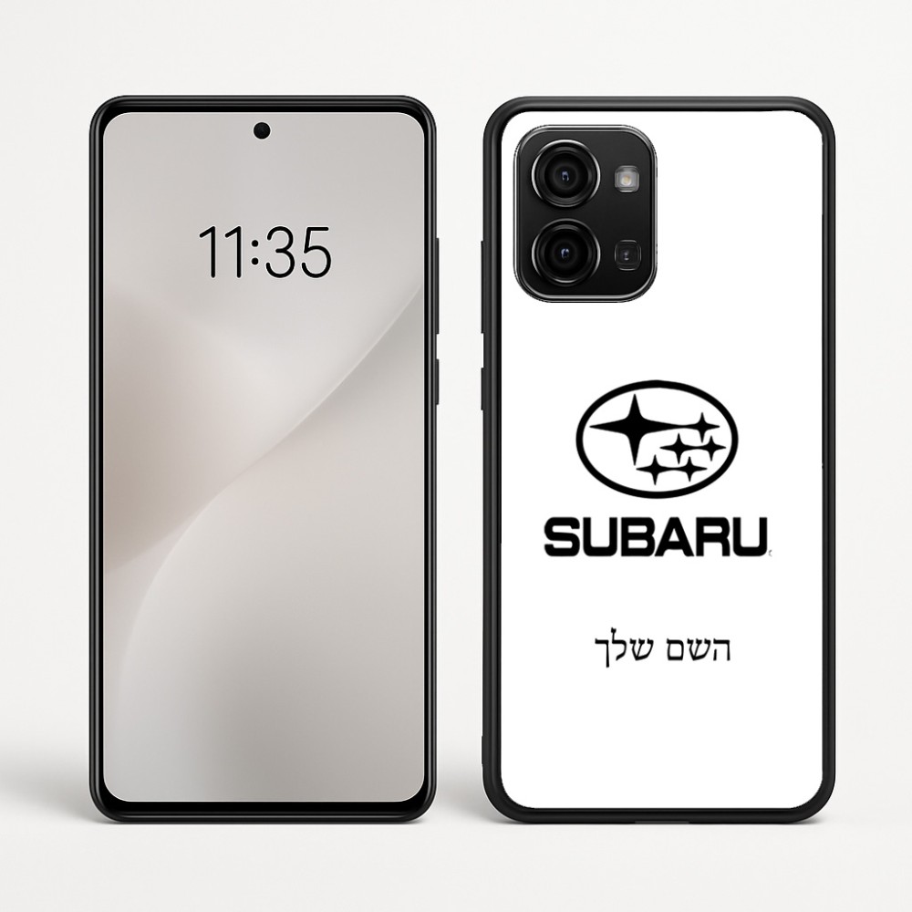 כיסוי בעיצוב אישי עם השם שלך לדגם - Motorola Edge 60 Fusion 5G בעיצוב סובארו