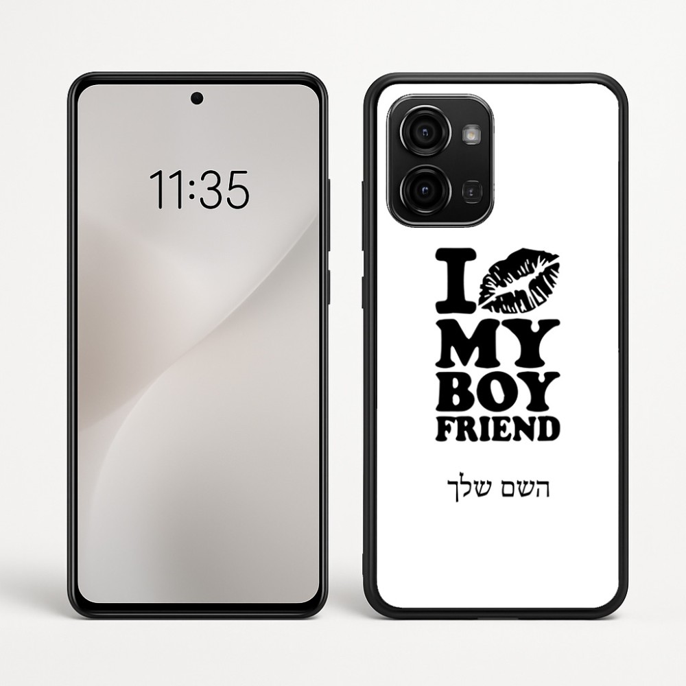 כיסוי בעיצוב אישי עם השם שלך לדגם - Motorola Edge 60 Fusion 5G בעיצוב נשקי את חבר שלי