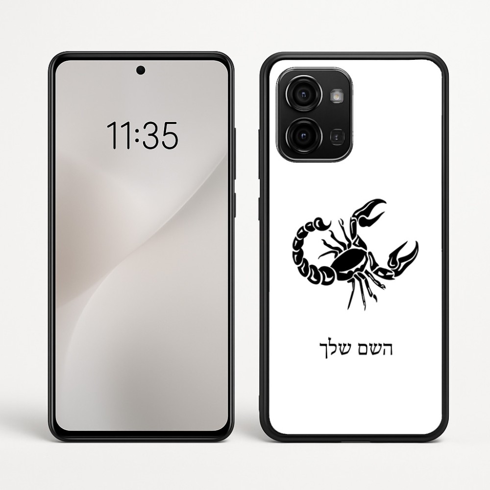 כיסוי בעיצוב אישי עם השם שלך לדגם - Motorola Edge 60 Fusion 5G בעיצוב מזלות - עקרב