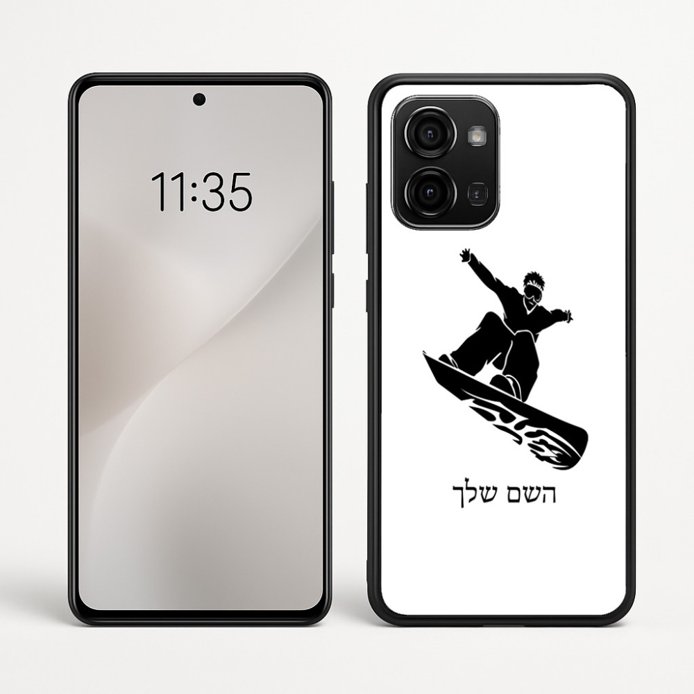 כיסוי בעיצוב אישי עם השם שלך לדגם - Motorola Edge 60 Fusion 5G בעיצוב סנובורדיסט