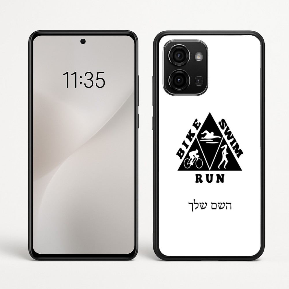 כיסוי בעיצוב אישי עם השם שלך לדגם - Motorola Edge 60 Fusion 5G בעיצוב טריאתלון