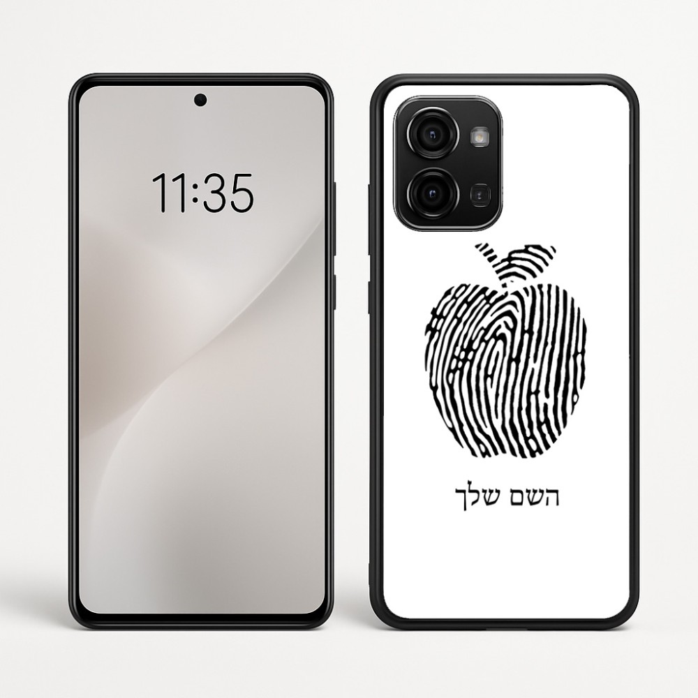 כיסוי בעיצוב אישי עם השם שלך לדגם - Motorola Edge 60 Fusion 5G בעיצוב הדפס תפוח