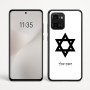 כיסוי בעיצוב אישי עם השם שלך לדגם - Motorola Edge 60 Fusion 5G בעיצוב מגן דוד - מגן דוד - ישראל