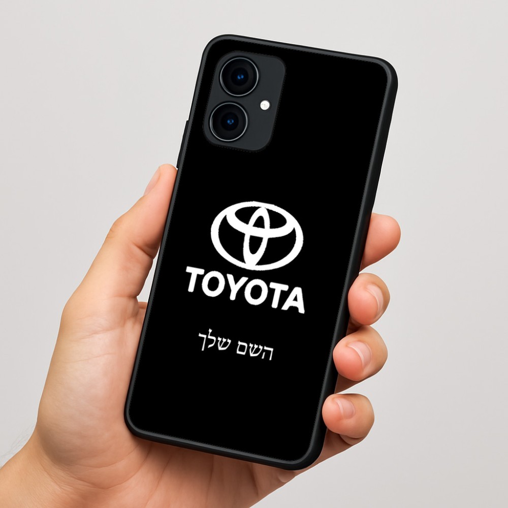 כיסוי בעיצוב אישי עם השם שלך לדגם - Motorola Edge 60 Fusion 5G בעיצוב טויוטה