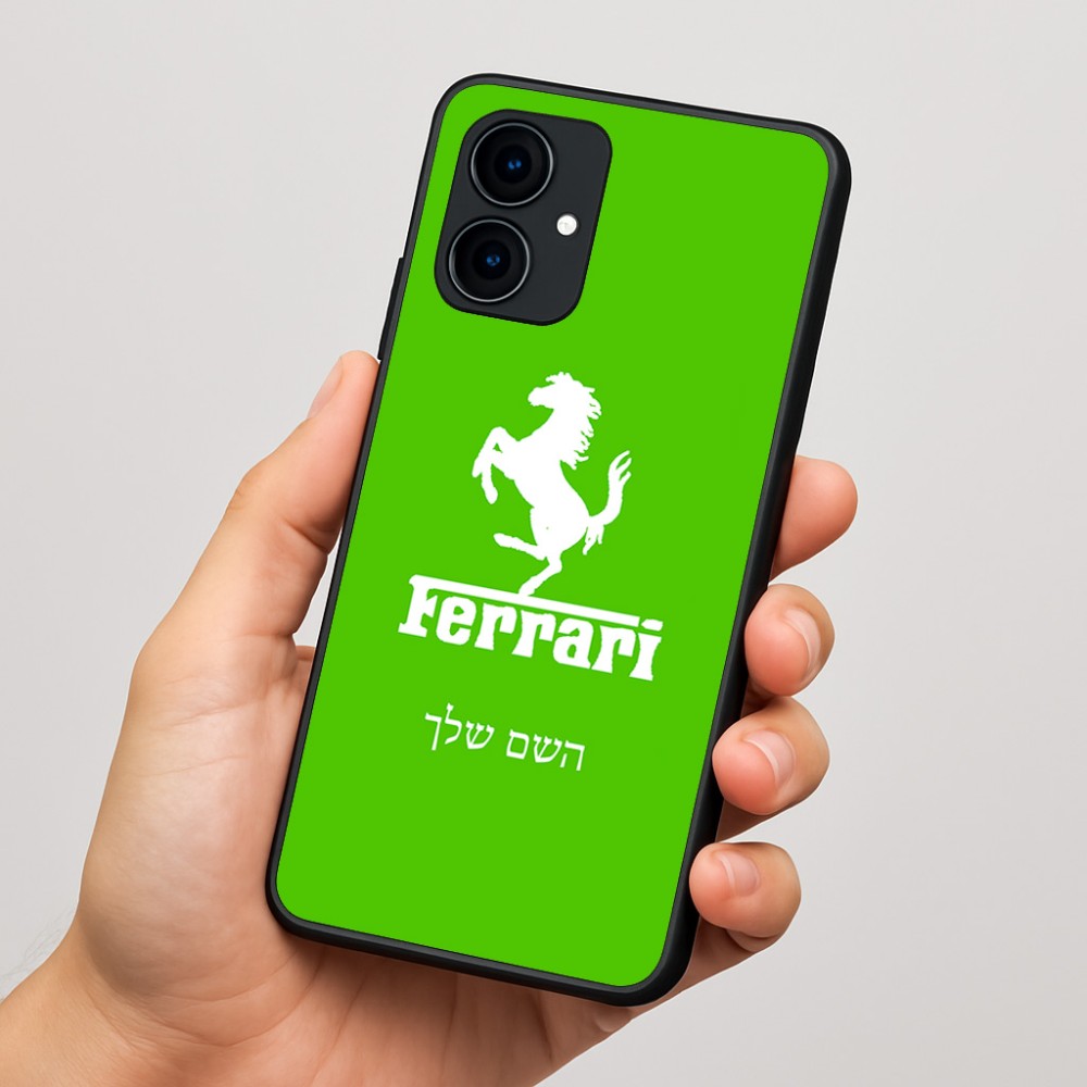 כיסוי בעיצוב אישי עם השם שלך לדגם - Motorola Edge 60 Fusion 5G בעיצוב פרארי