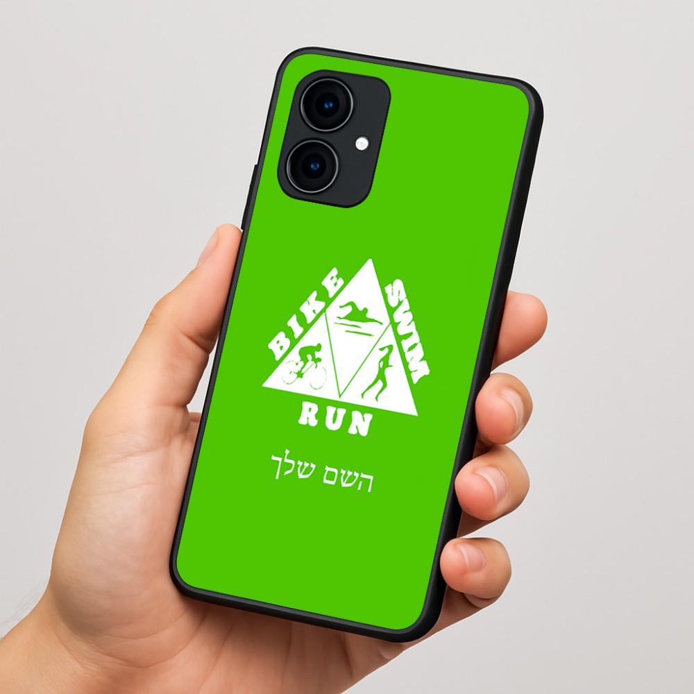 כיסוי בעיצוב אישי עם השם שלך לדגם - Motorola Edge 60 Fusion 5G בעיצוב טריאתלון