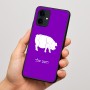 כיסוי בעיצוב אישי עם השם שלך לדגם - Motorola Edge 60 Fusion 5G בעיצוב חזיר