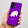 כיסוי בעיצוב אישי עם השם שלך לדגם - Motorola Edge 60 Fusion 5G בעיצוב קרנף