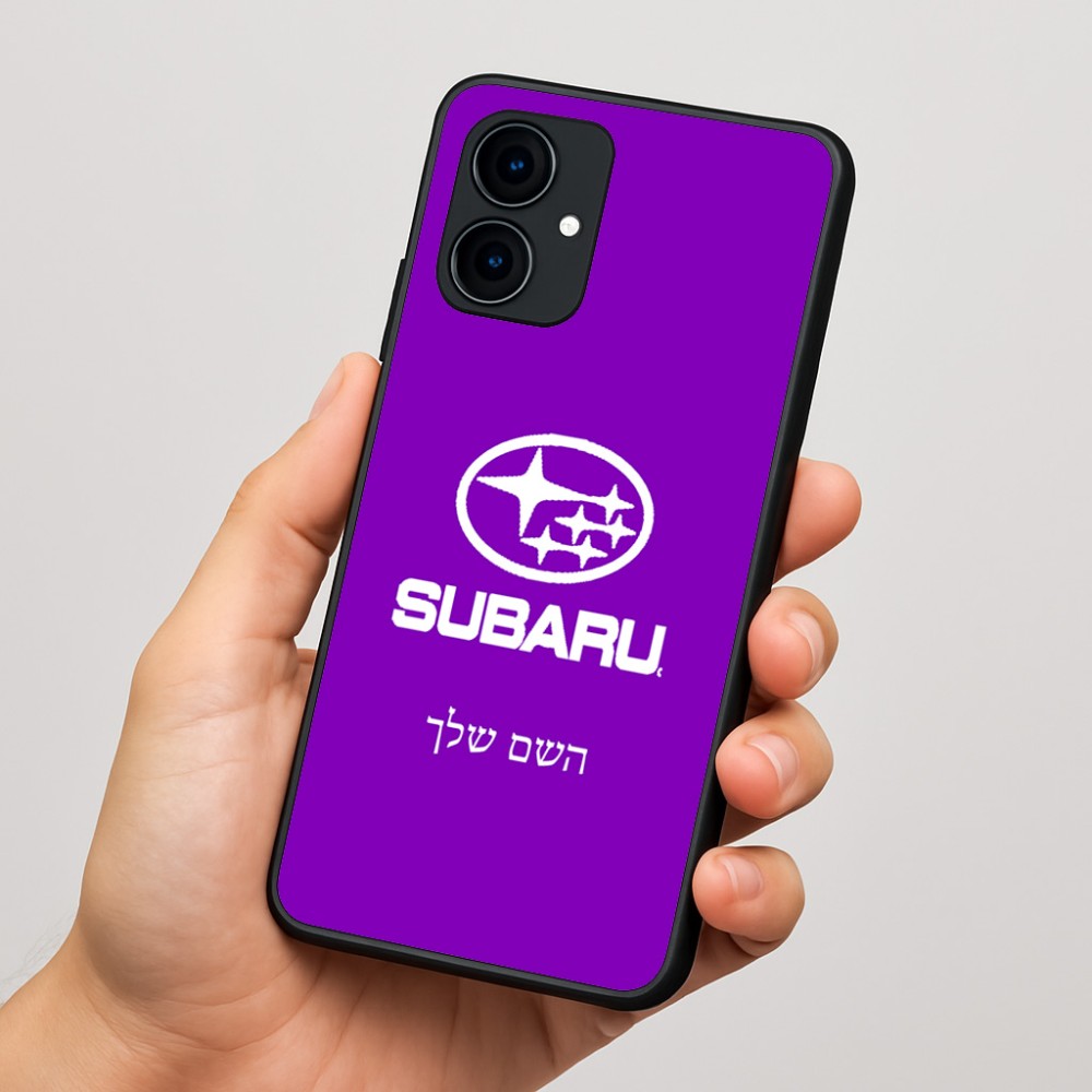 כיסוי בעיצוב אישי עם השם שלך לדגם - Motorola Edge 60 Fusion 5G בעיצוב סובארו