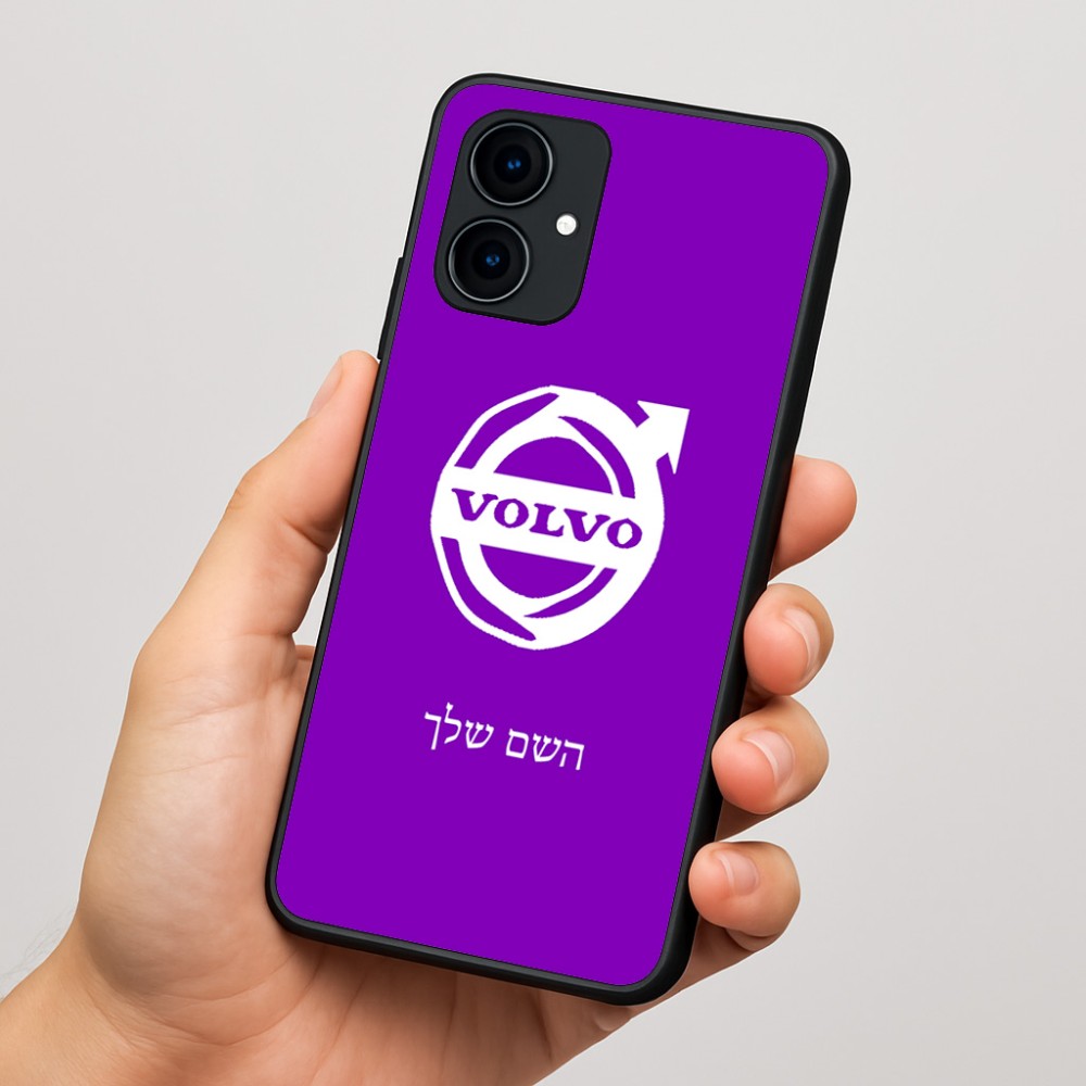 כיסוי בעיצוב אישי עם השם שלך לדגם - Motorola Edge 60 Fusion 5G בעיצוב וולוו