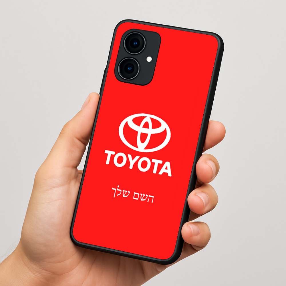 כיסוי בעיצוב אישי עם השם שלך לדגם - Motorola Edge 60 Fusion 5G בעיצוב טויוטה
