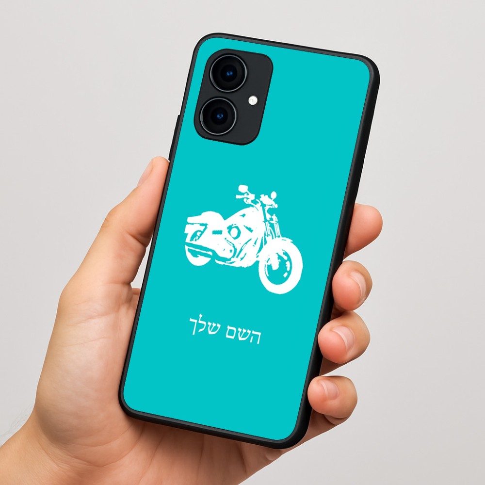 כיסוי בעיצוב אישי עם השם שלך לדגם - Motorola Edge 60 Fusion 5G בעיצוב הארלי-דיווידסון