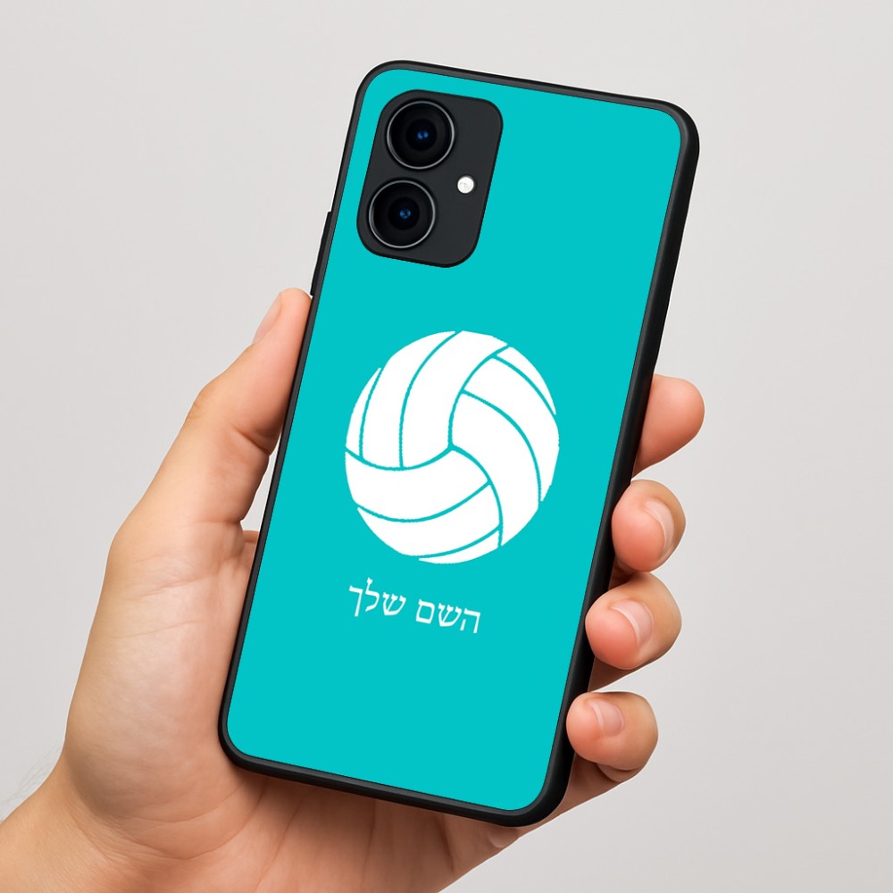 כיסוי בעיצוב אישי עם השם שלך לדגם - Motorola Edge 60 Fusion 5G בעיצוב כדור כדורעף