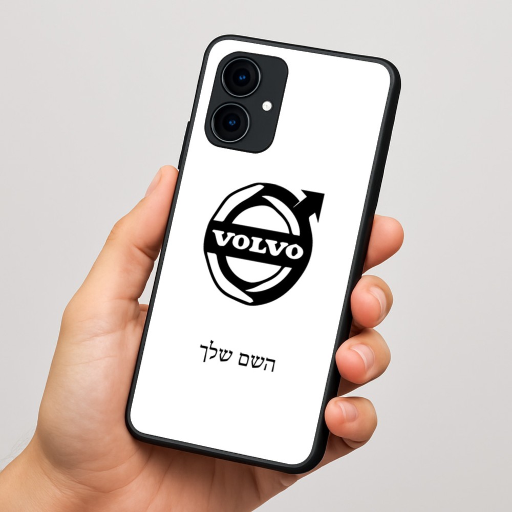 כיסוי בעיצוב אישי עם השם שלך לדגם - Motorola Edge 60 Fusion 5G בעיצוב וולוו