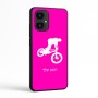 כיסוי בעיצוב אישי עם השם שלך לדגם - Motorola Edge 70 5G בעיצוב רוכב אופניים