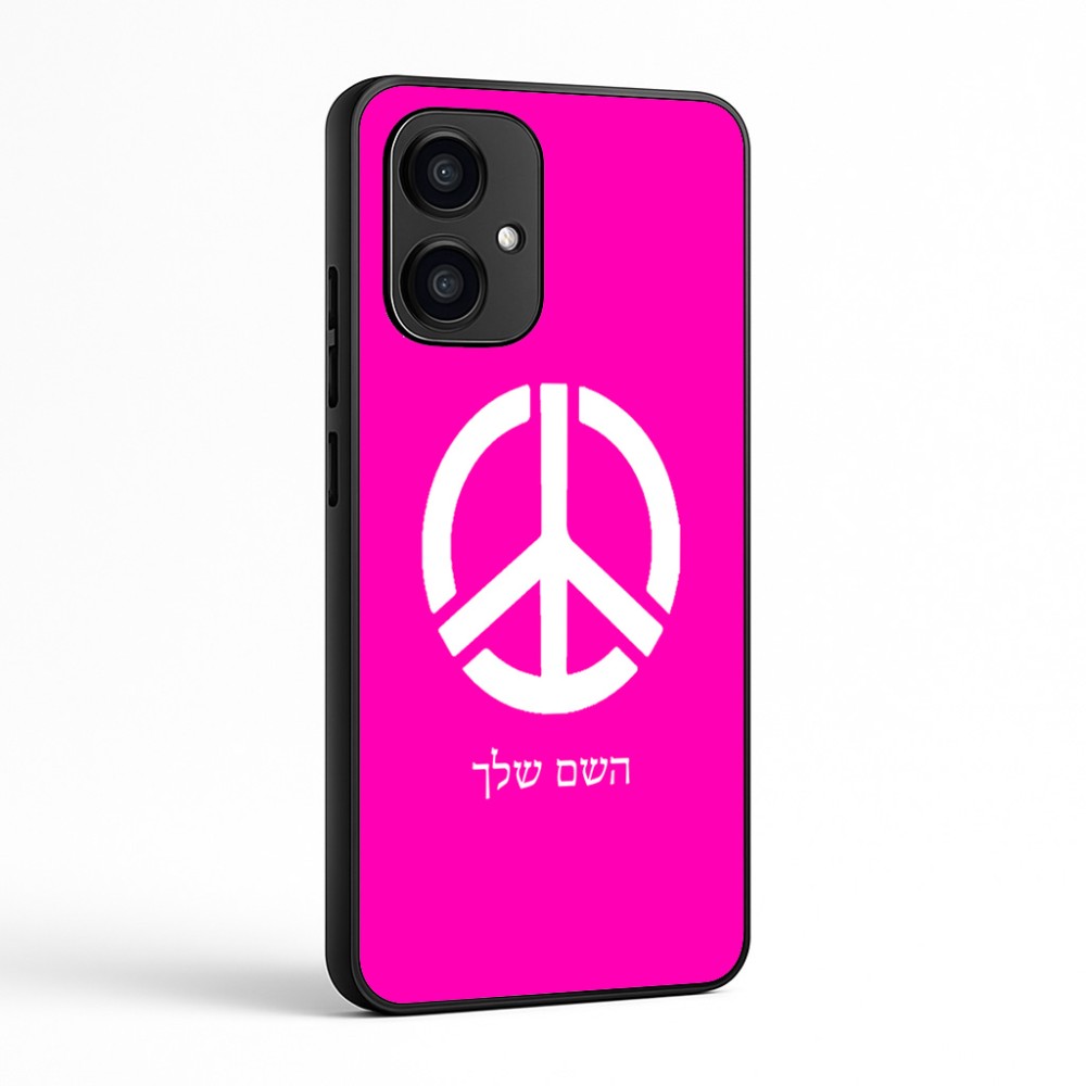 כיסוי בעיצוב אישי עם השם שלך לדגם - Motorola Edge 70 5G בעיצוב סמל השלום