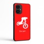 כיסוי בעיצוב אישי עם השם שלך לדגם - Motorola Edge 70 5G בעיצוב רוכב אופניים