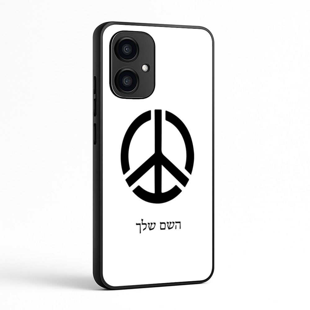 כיסוי בעיצוב אישי עם השם שלך לדגם - Motorola Edge 70 5G בעיצוב סמל השלום