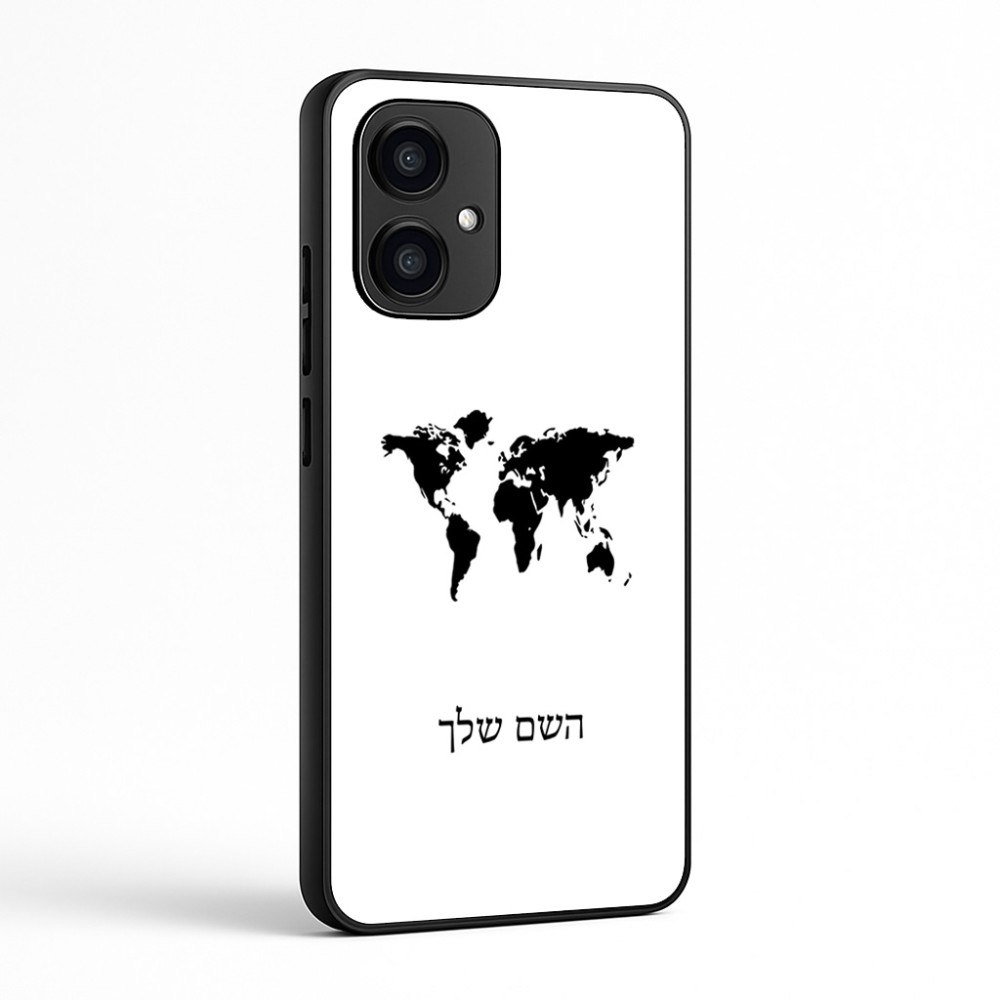 כיסוי בעיצוב אישי עם השם שלך לדגם - Motorola Edge 70 5G בעיצוב מפת העולם