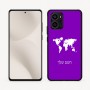 כיסוי בעיצוב אישי עם השם שלך לדגם - Motorola Edge 70 5G בעיצוב מפת העולם