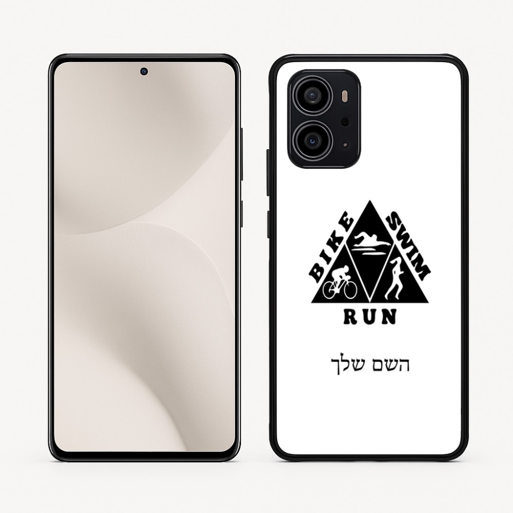כיסוי בעיצוב אישי עם השם שלך לדגם - Motorola Edge 70 5G בעיצוב טריאתלון