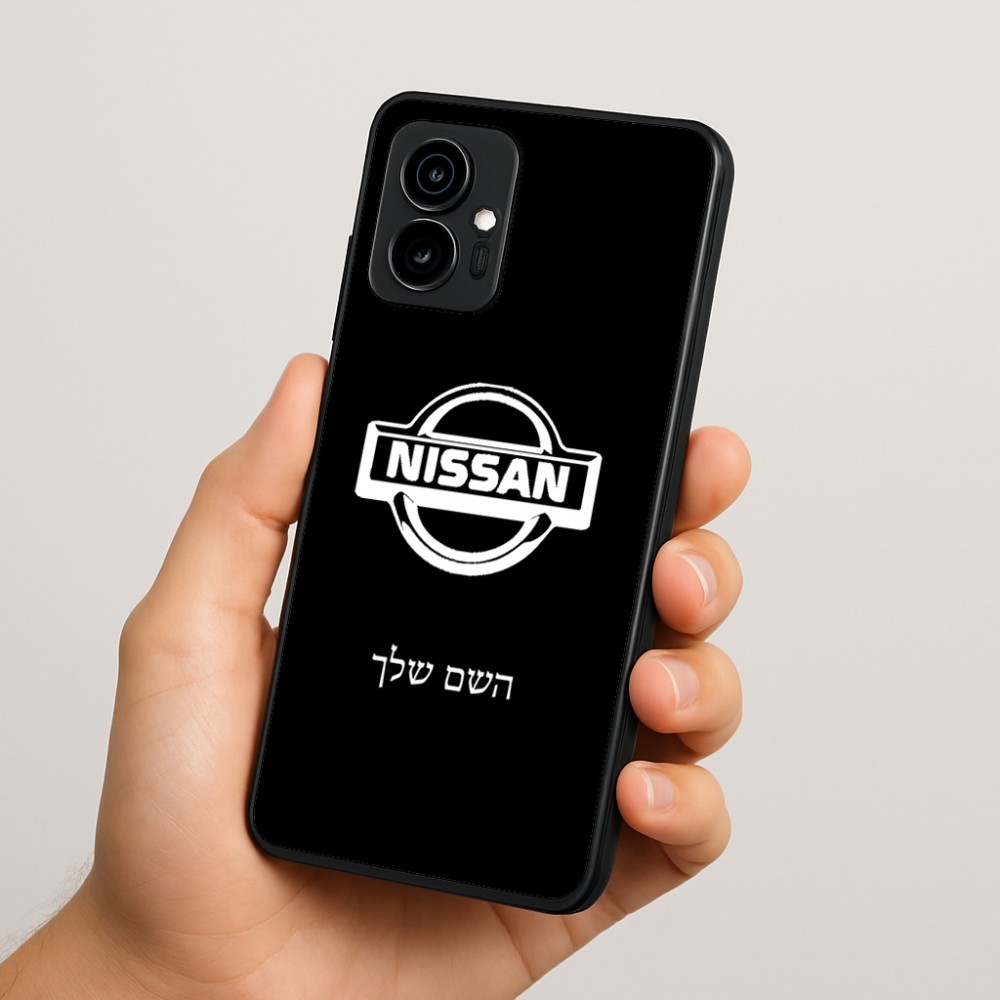 כיסוי בעיצוב אישי עם השם שלך לדגם - Motorola Edge 70 5G בעיצוב ניסאן