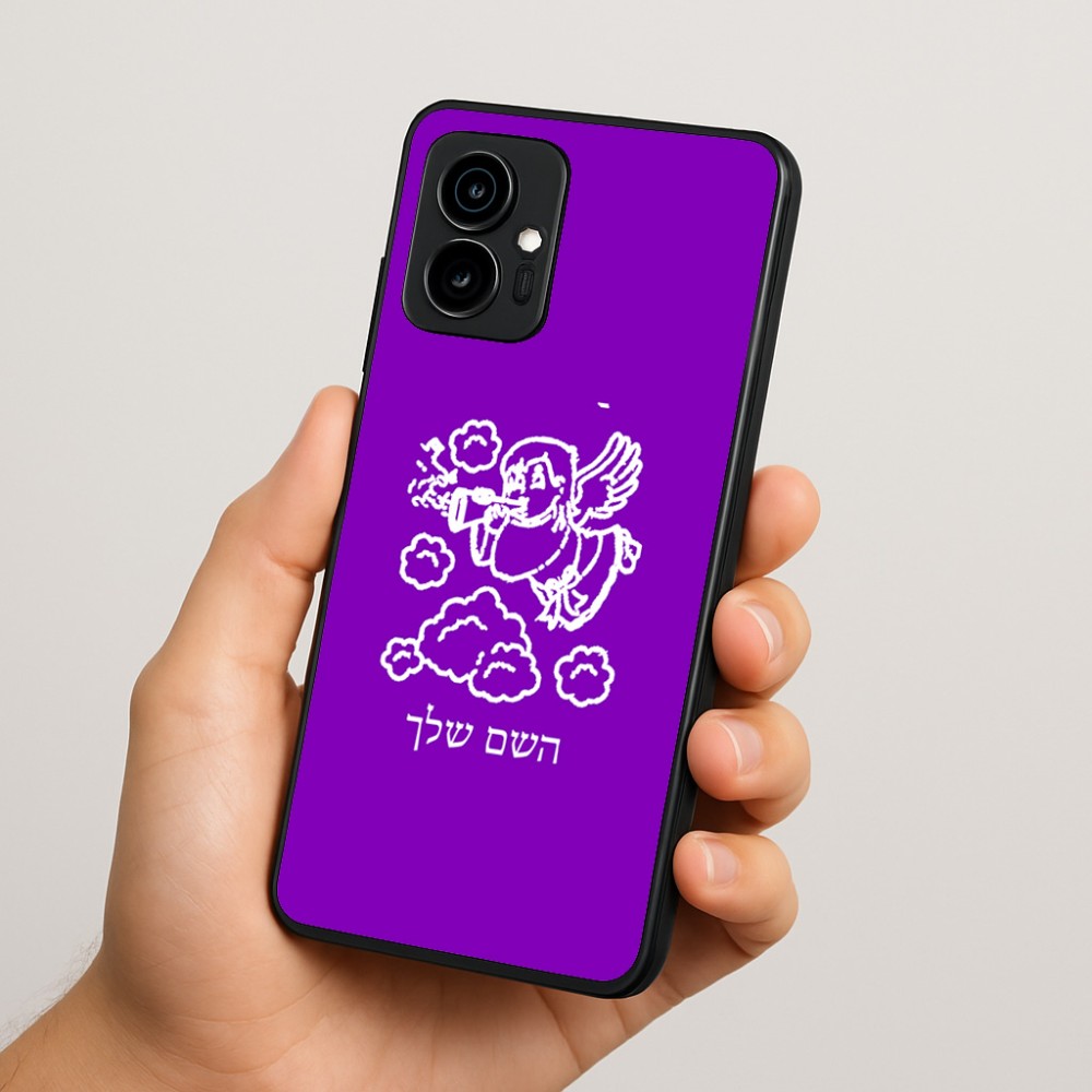 כיסוי בעיצוב אישי עם השם שלך לדגם - Motorola Edge 70 5G בעיצוב מחזמר אנג'ל 2