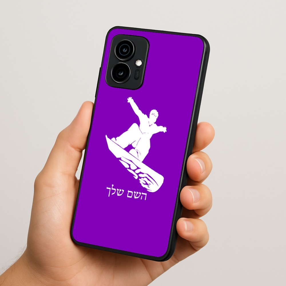 כיסוי בעיצוב אישי עם השם שלך לדגם - Motorola Edge 70 5G בעיצוב סנובורדיסט