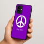 כיסוי בעיצוב אישי עם השם שלך לדגם - Motorola Edge 70 5G בעיצוב סמל השלום