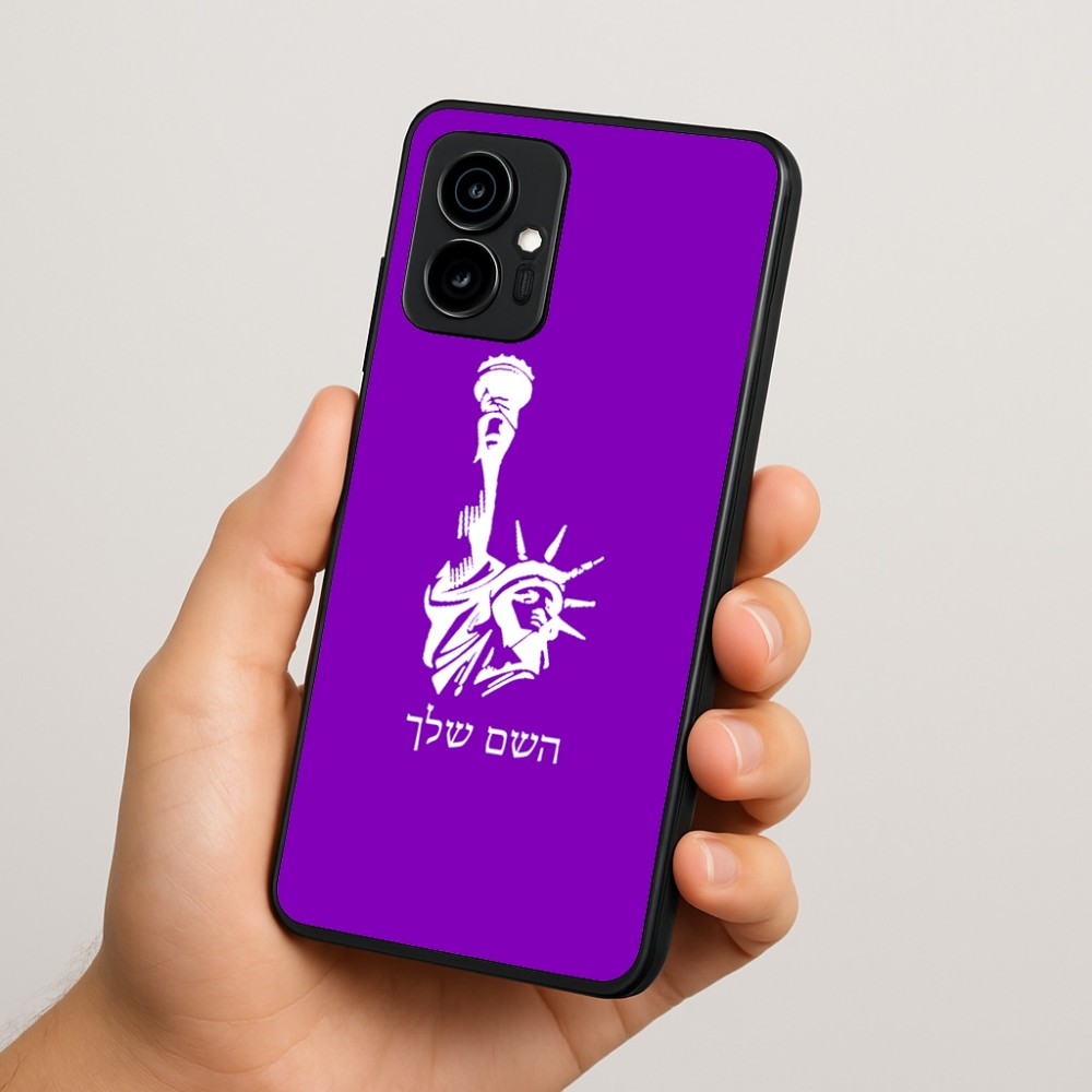 כיסוי בעיצוב אישי עם השם שלך לדגם - Motorola Edge 70 5G בעיצוב פסל החירות