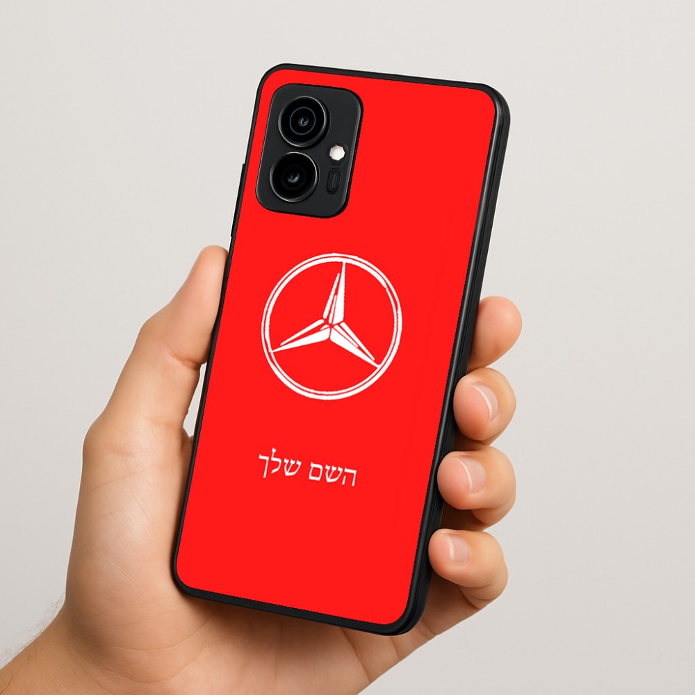 כיסוי בעיצוב אישי עם השם שלך לדגם - Motorola Edge 70 5G בעיצוב מרצדס-בנץ