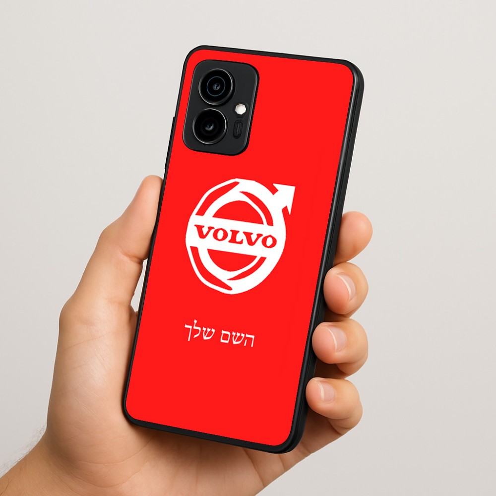 כיסוי בעיצוב אישי עם השם שלך לדגם - Motorola Edge 70 5G בעיצוב וולוו