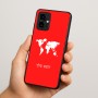 כיסוי בעיצוב אישי עם השם שלך לדגם - Motorola Edge 70 5G בעיצוב מפת העולם