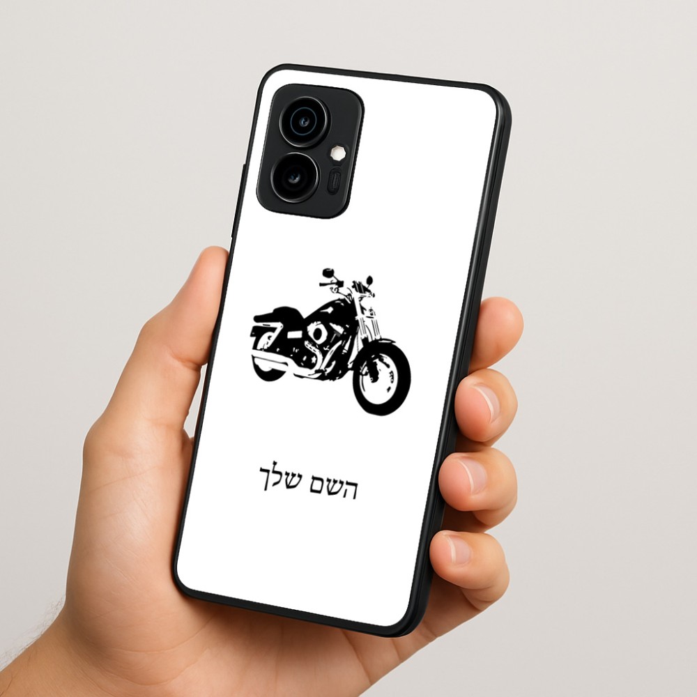 כיסוי בעיצוב אישי עם השם שלך לדגם - Motorola Edge 70 5G בעיצוב הארלי-דיווידסון